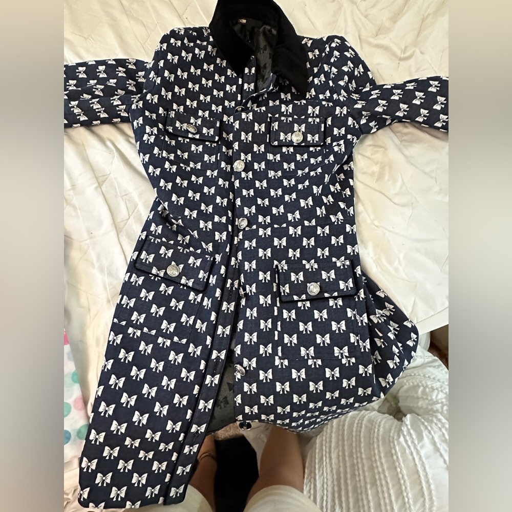 Maje bow dress size 38 (fits small/xs)